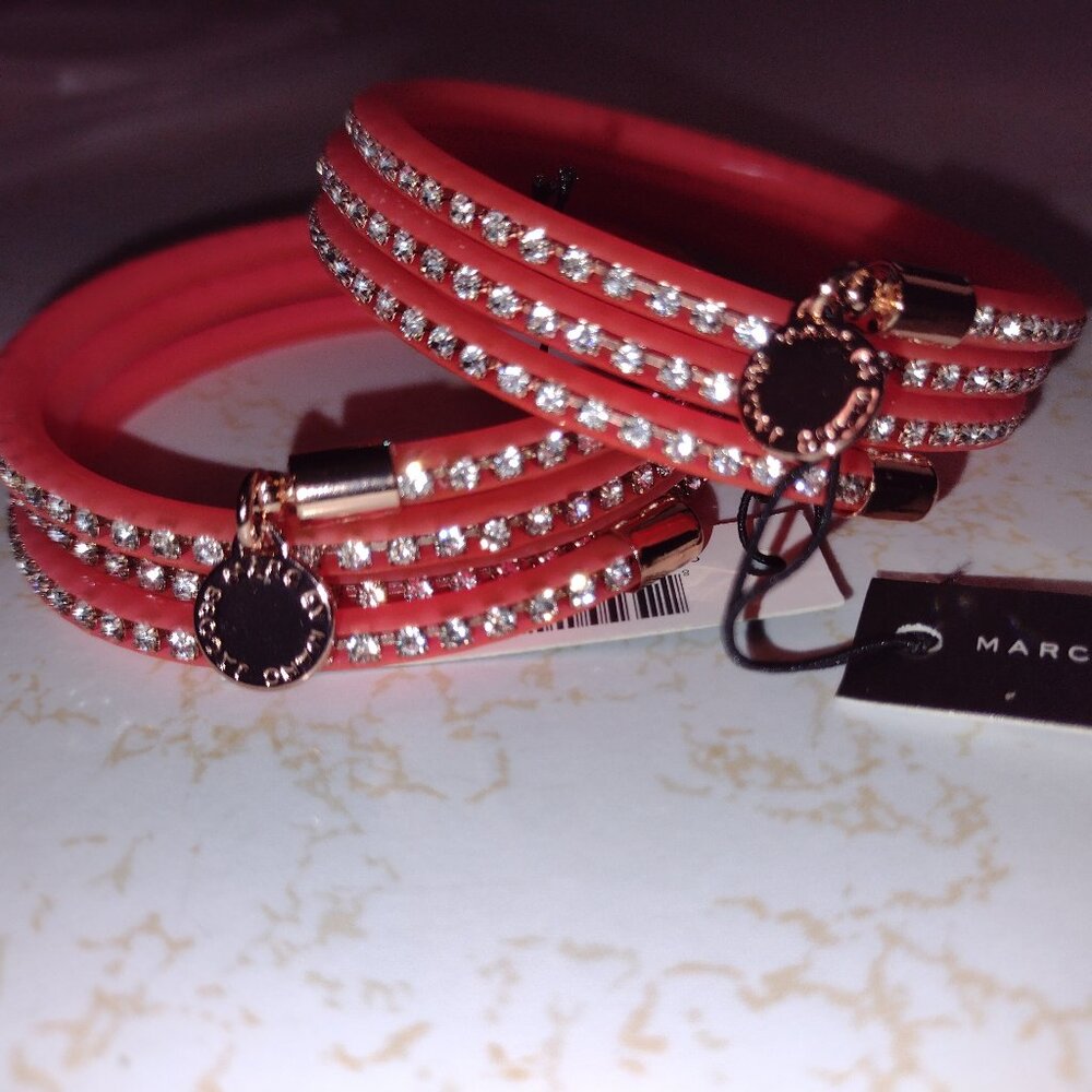 2 NWT Stylish Knockout Pink Wrap Bracelets by Marc by Marc Jacobs